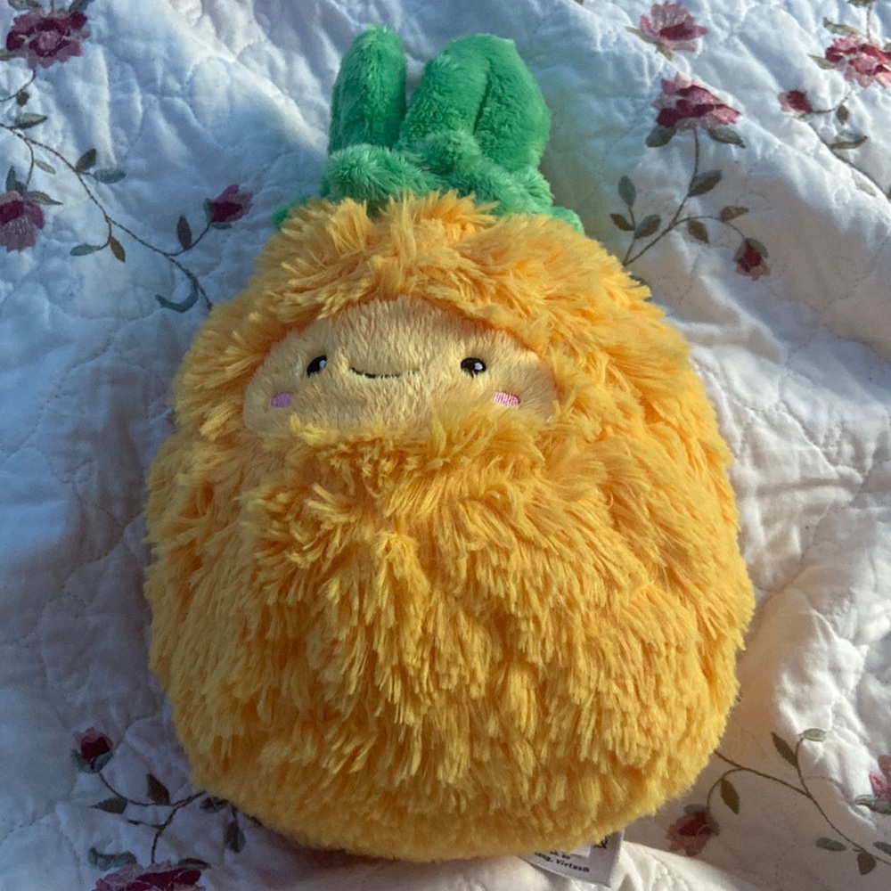 Vibrant pineapple plushie